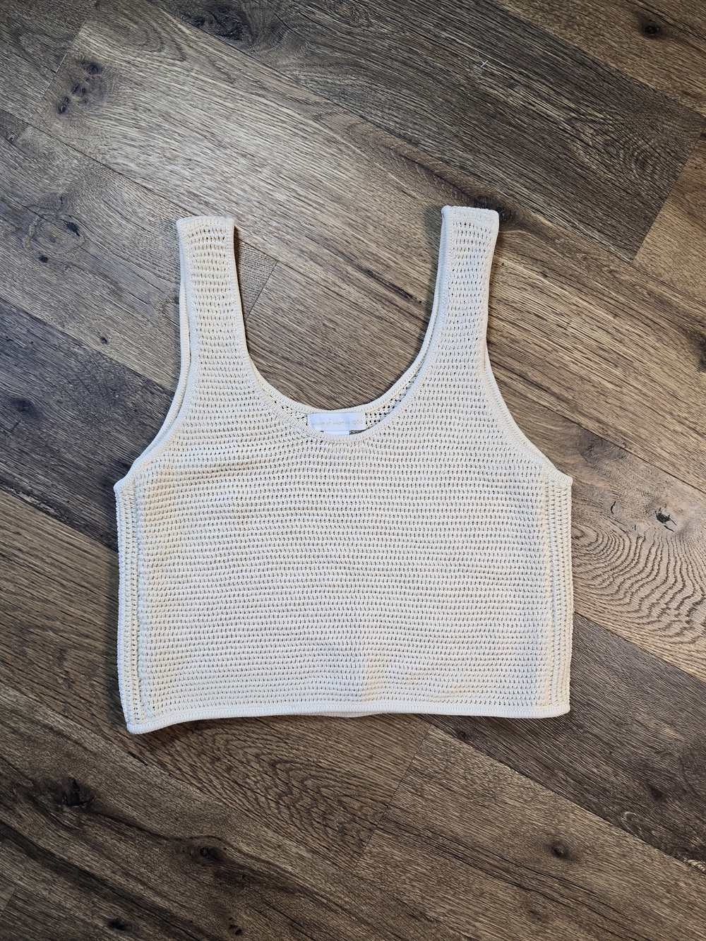 House of Harlow 1960 Cream Crochet Tank